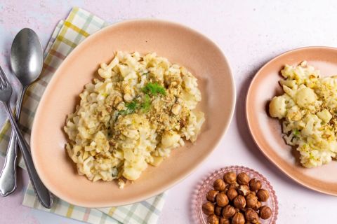 Risotto bianco met hazelnootdukkah