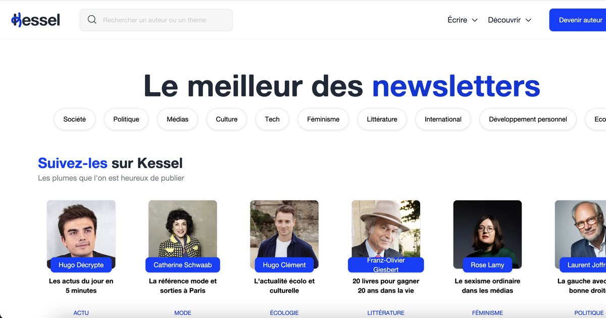 Screenshot or Official Image for kessel.media - Kessel, la plateforme du smart content