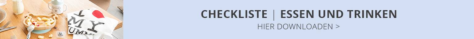 Checkliste Essen und Trinken