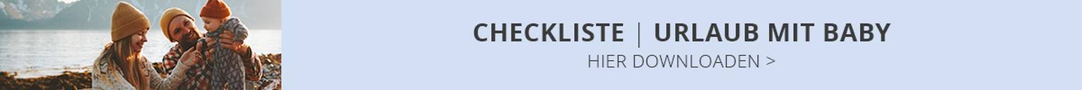 Checkliste Urlaub mit Baby