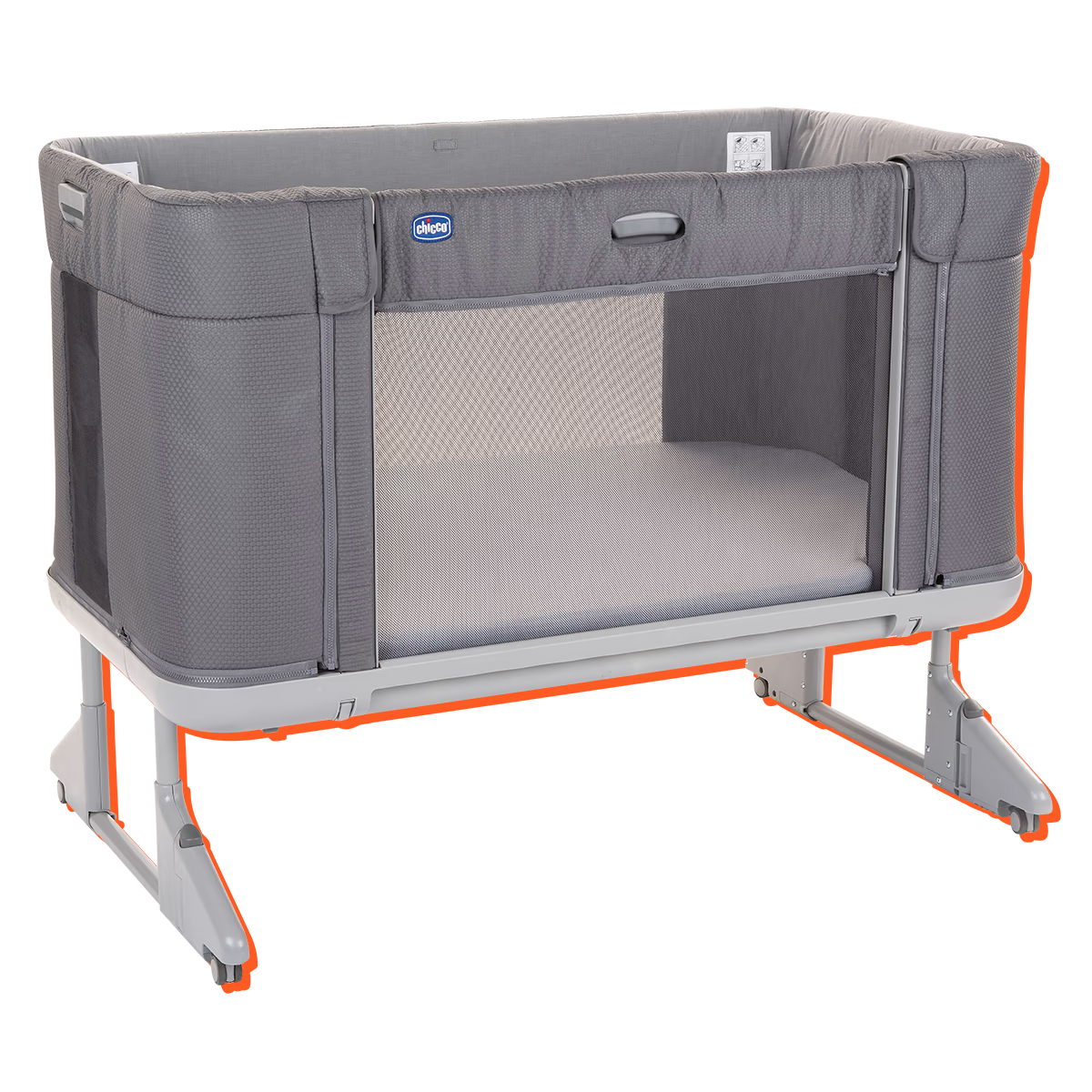 Chicco Beistellbett Next2Me Forever in Moon Grey