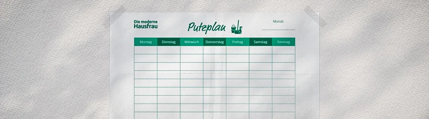 Putzplan zum Ausdrucken