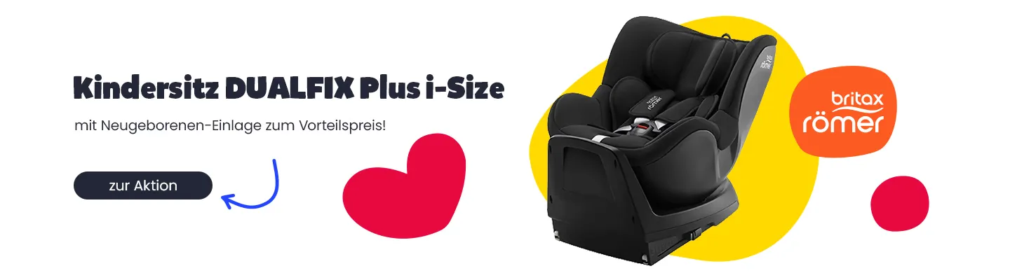 Kindersitz Dualfix Plus i-Size mit Neugeborenen-Einlage zum Vorteilspreis