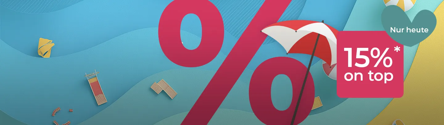 Nur heute 15%* on top auf Sale