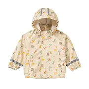 Baby-Regenjacke mit Safari-Print und Kapuze