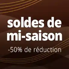 soldes de mi-saison -50% de réduction