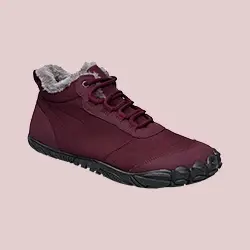 Barfuß-Wärmeknöchelsneaker "Julia" burgund