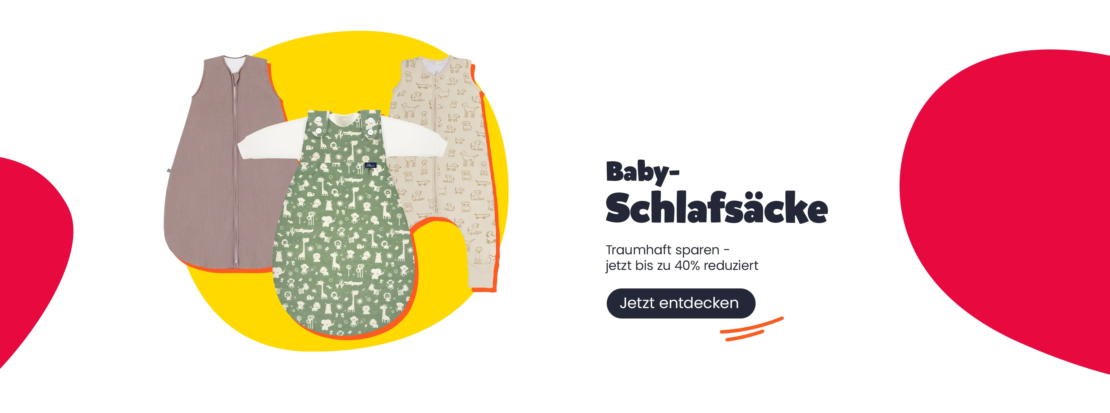 Baby-Schlafsäcke. Traumhaft sparen - jetzt bis zu 40% reduziert. Jetzt sparen.