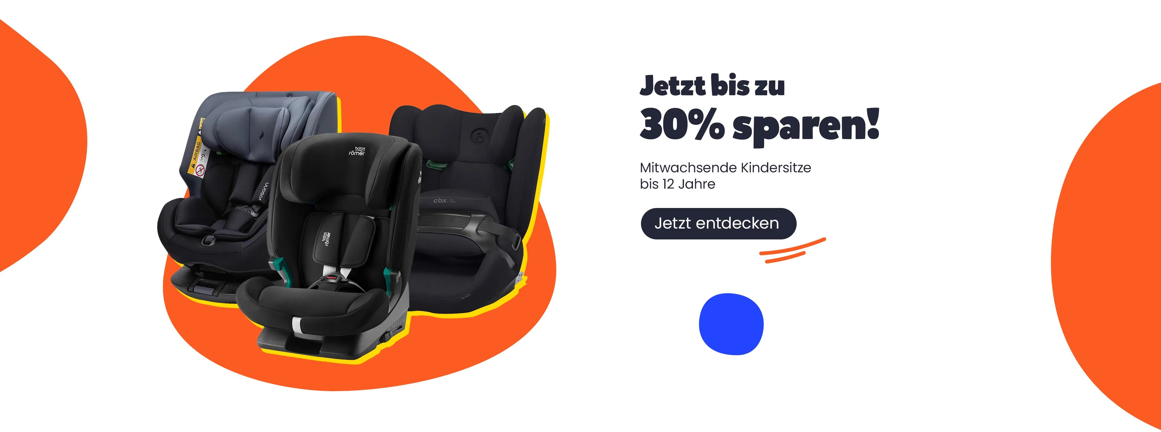 Jetzt bis zu 30% sparen! Mitwachsende Kindersitze  bis 12 Jahre