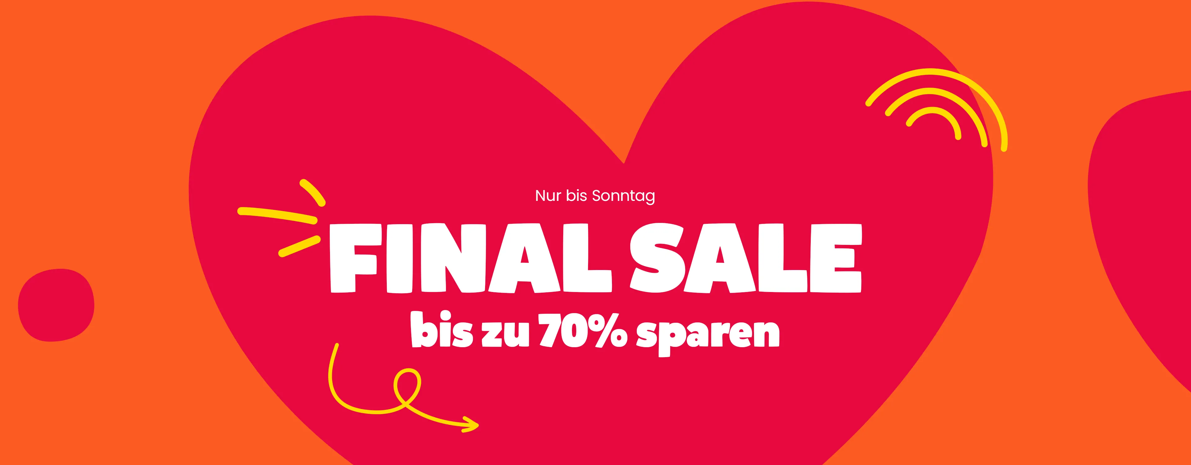 Nur bis Sonntag. Final SALE. Bis zu 70% sparen.