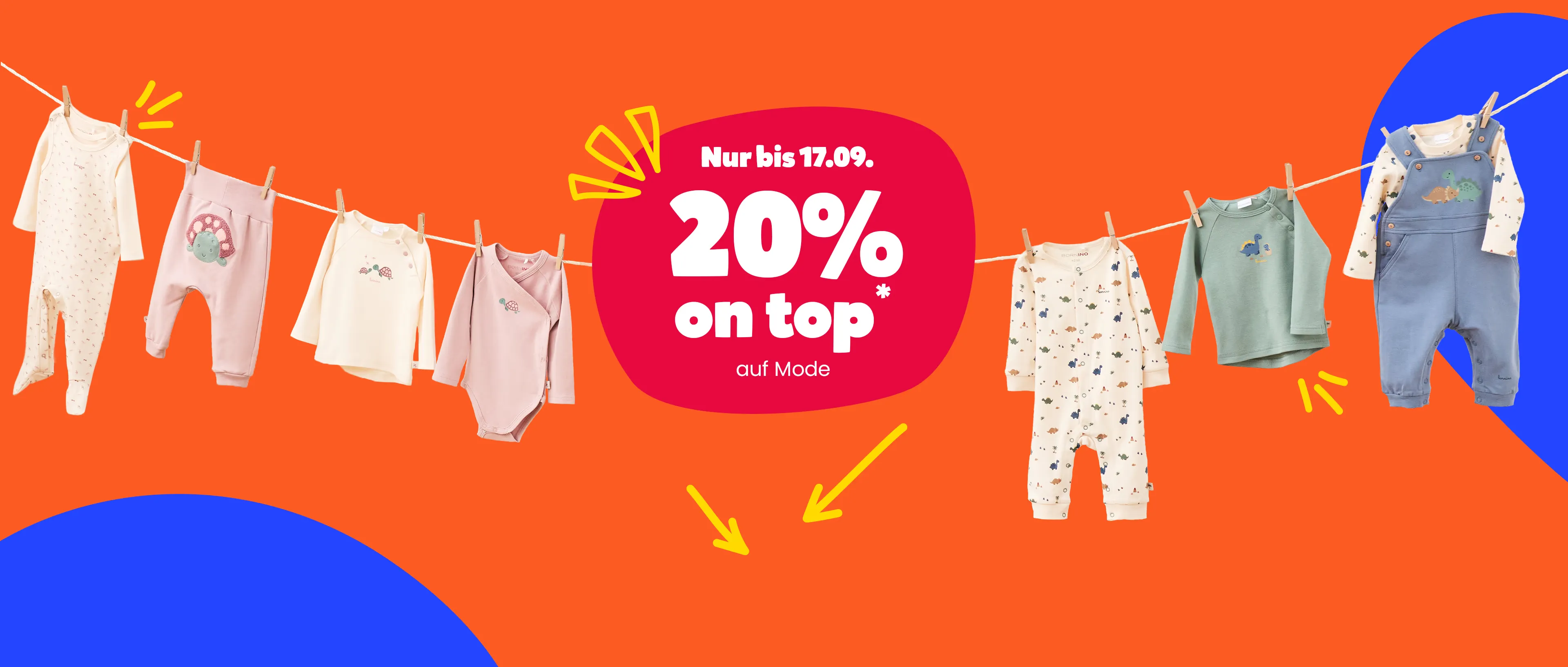 Nur bis 17.09. 20% on top* auf Mode