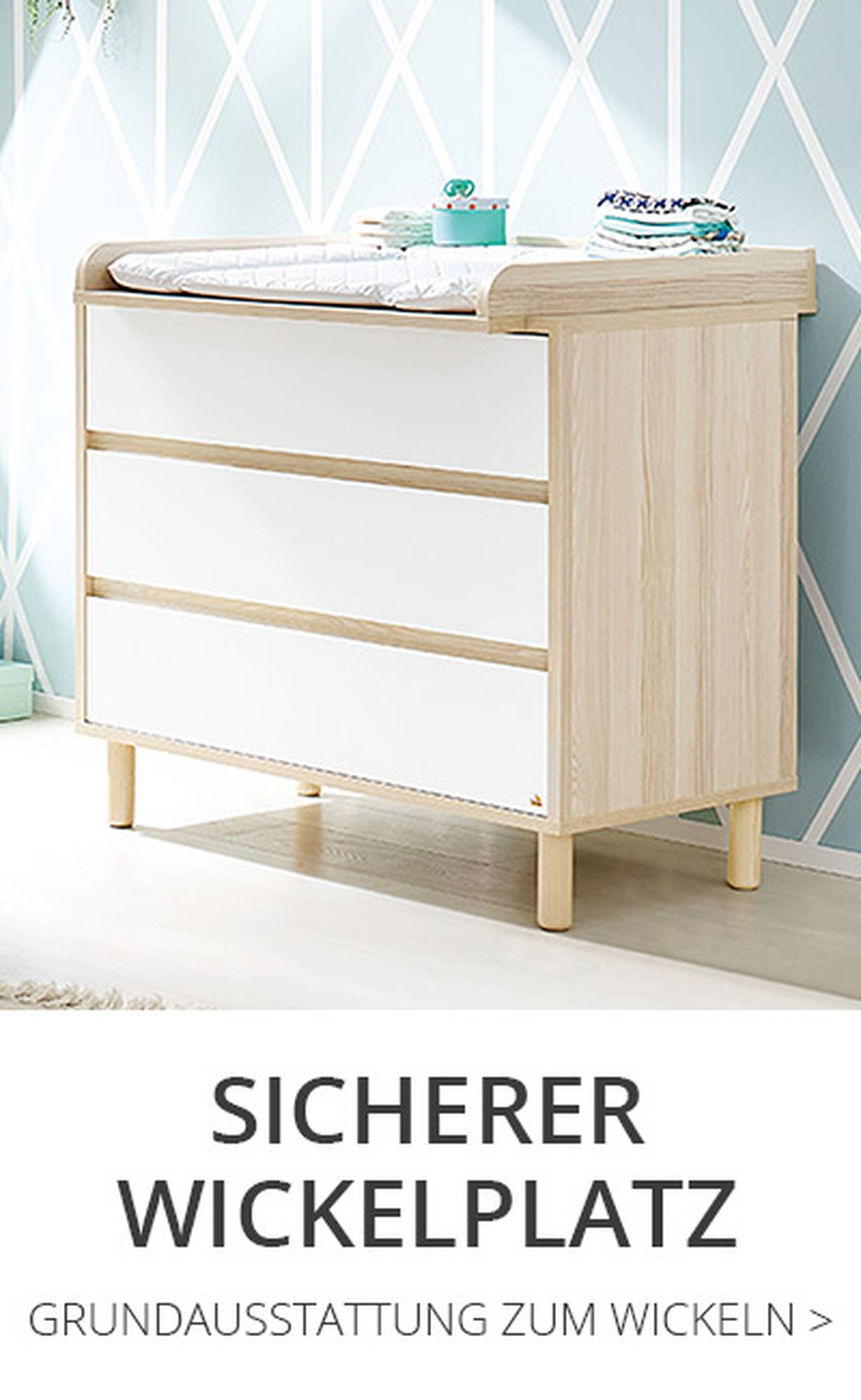 Sicherer Wickelplatz - Grundausstattung zum Wickeln