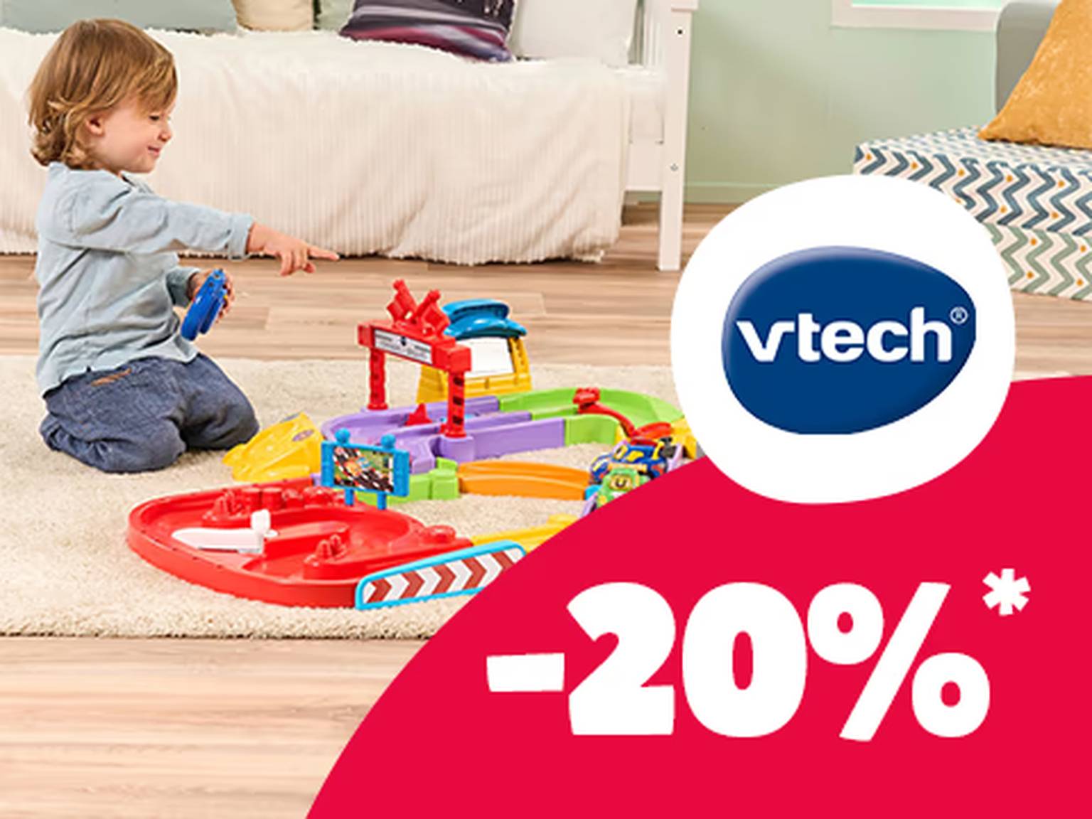 -20% auf vtech - Bild eines spielenden Kindes