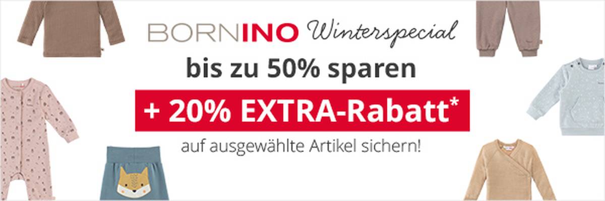 bis zu 50% sparen + 20% EXTRA-Rabatt*  auf ausgewählte Artikel sichern!