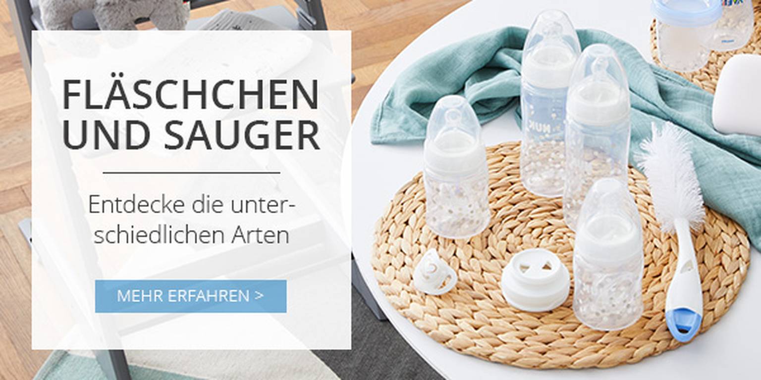 Fläschchen und Sauger