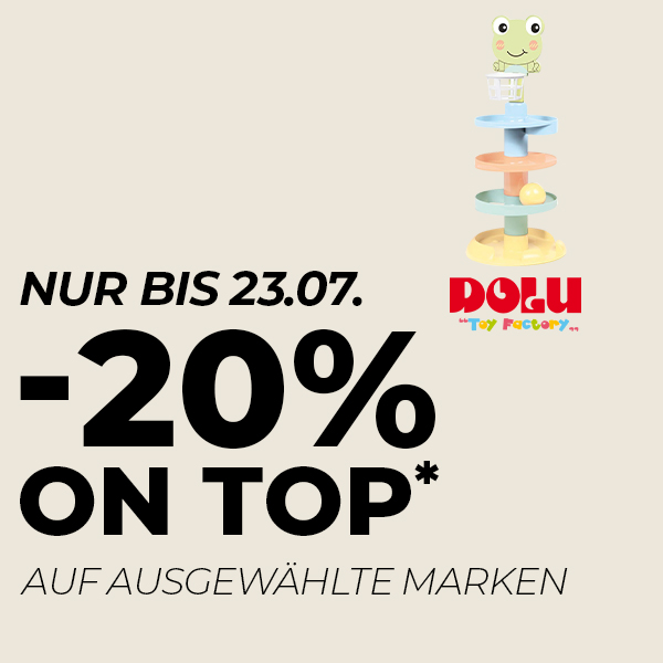 Nur bis 23.07. -20% on top* auf ausgewählte Marken