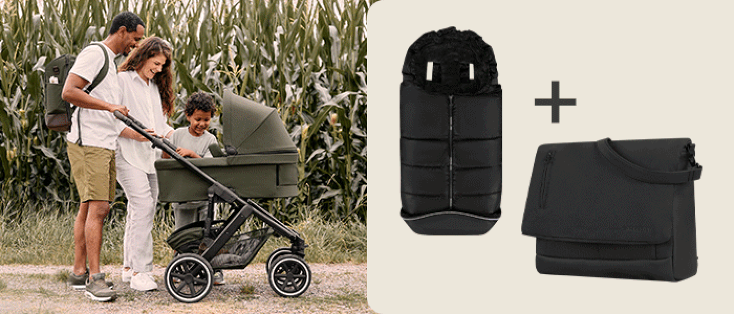 ABC Design Kombikinderwagen Salsa 5 Air inkl. Wickeltasche und Fußsack