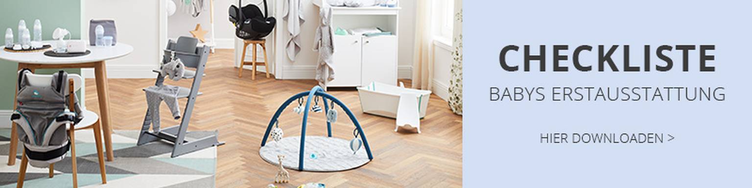 Checkliste Babys Erstausstattung