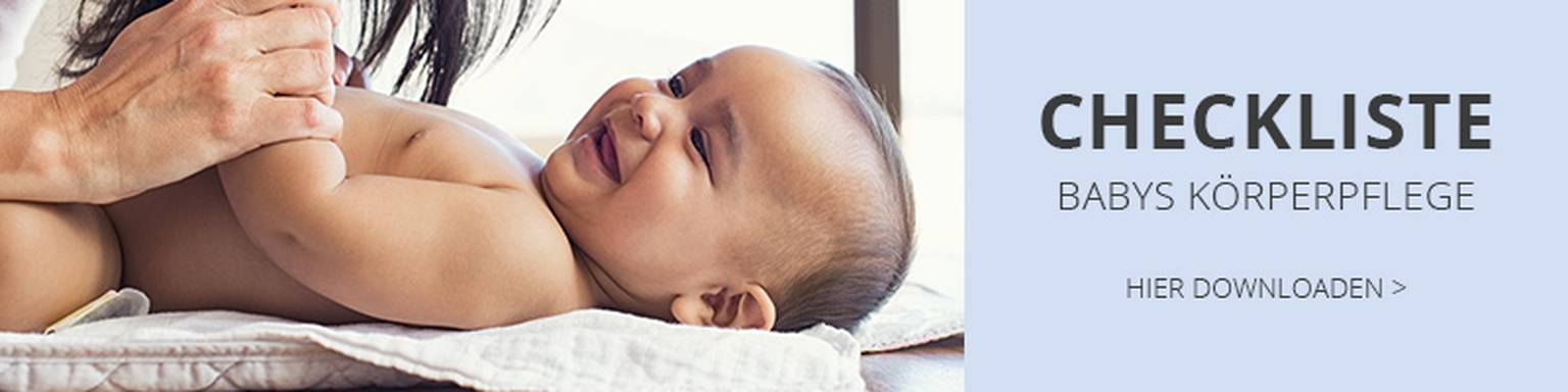 Checkliste Babys Körperpflege