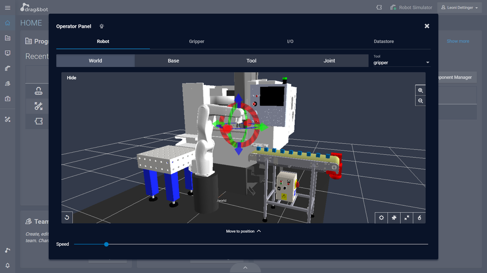 Abbildung Software-Oberfläche des Scenario Designers
