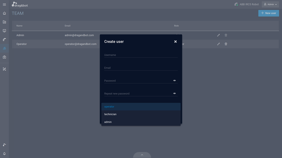 Software-Oberfläche und Video-Symbol des User Managements