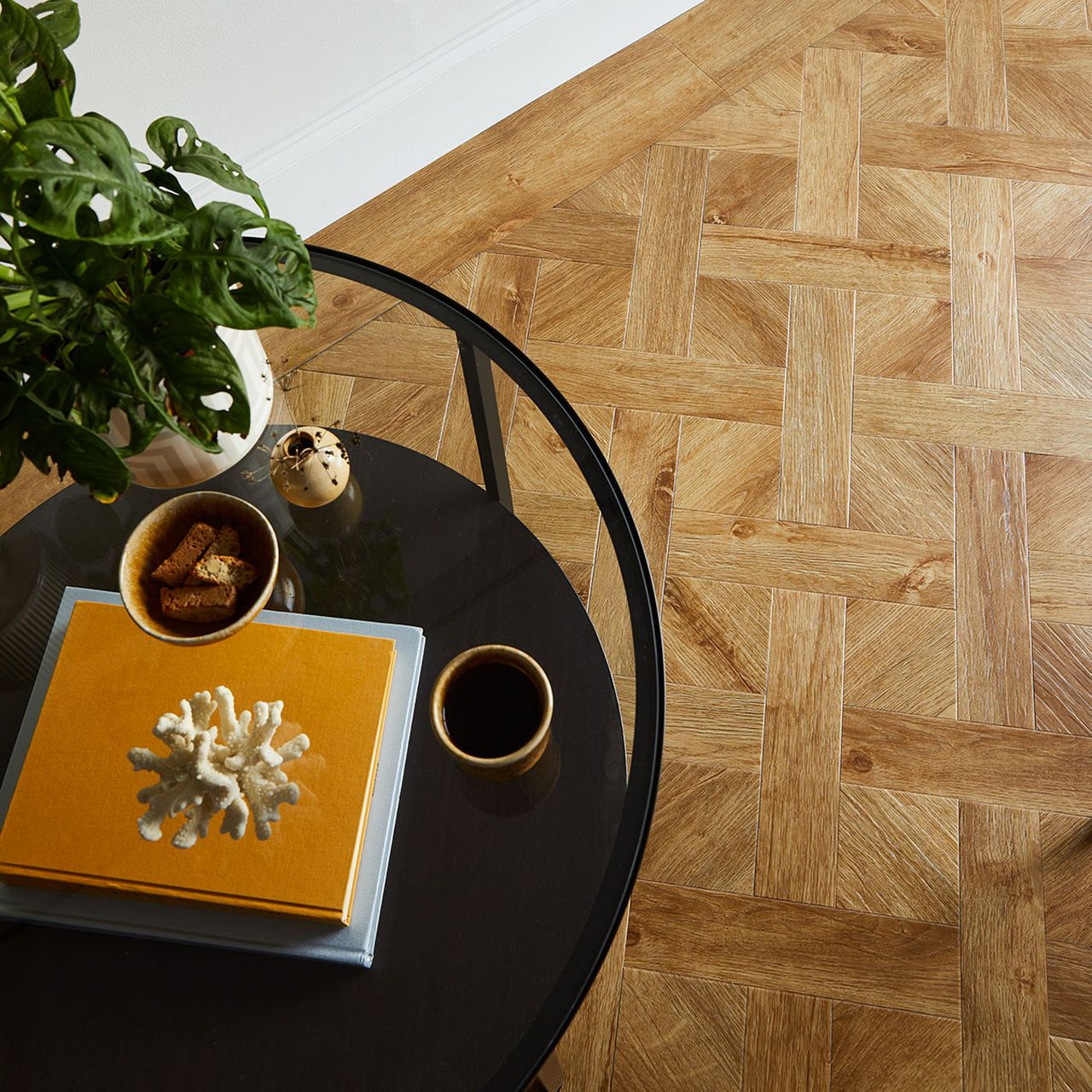 Rural Oak in Basket Weave LVT Design flooring by Amtico