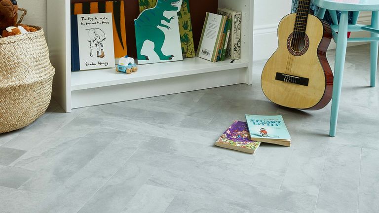 Amtico Spacia Grey Marble in Large Parquet