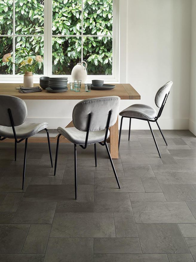 Cinder, FS7S4400 - laid in Pavestone, from the Amtico Form collection.