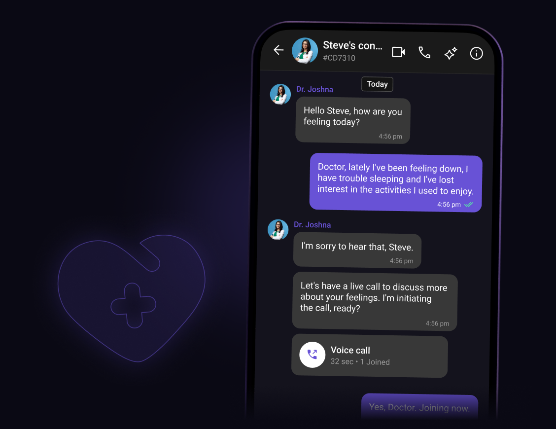 CometChat in-app chat and messaging for healthcare