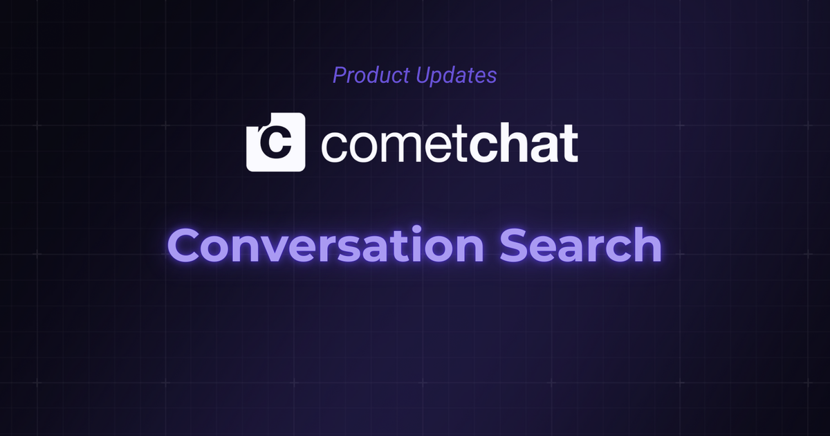 CometChat Mobile UI Kits Now Support Conversation and Advanced Message ...