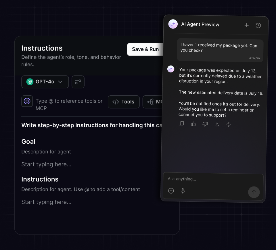 Build an agent, no heavy lifting