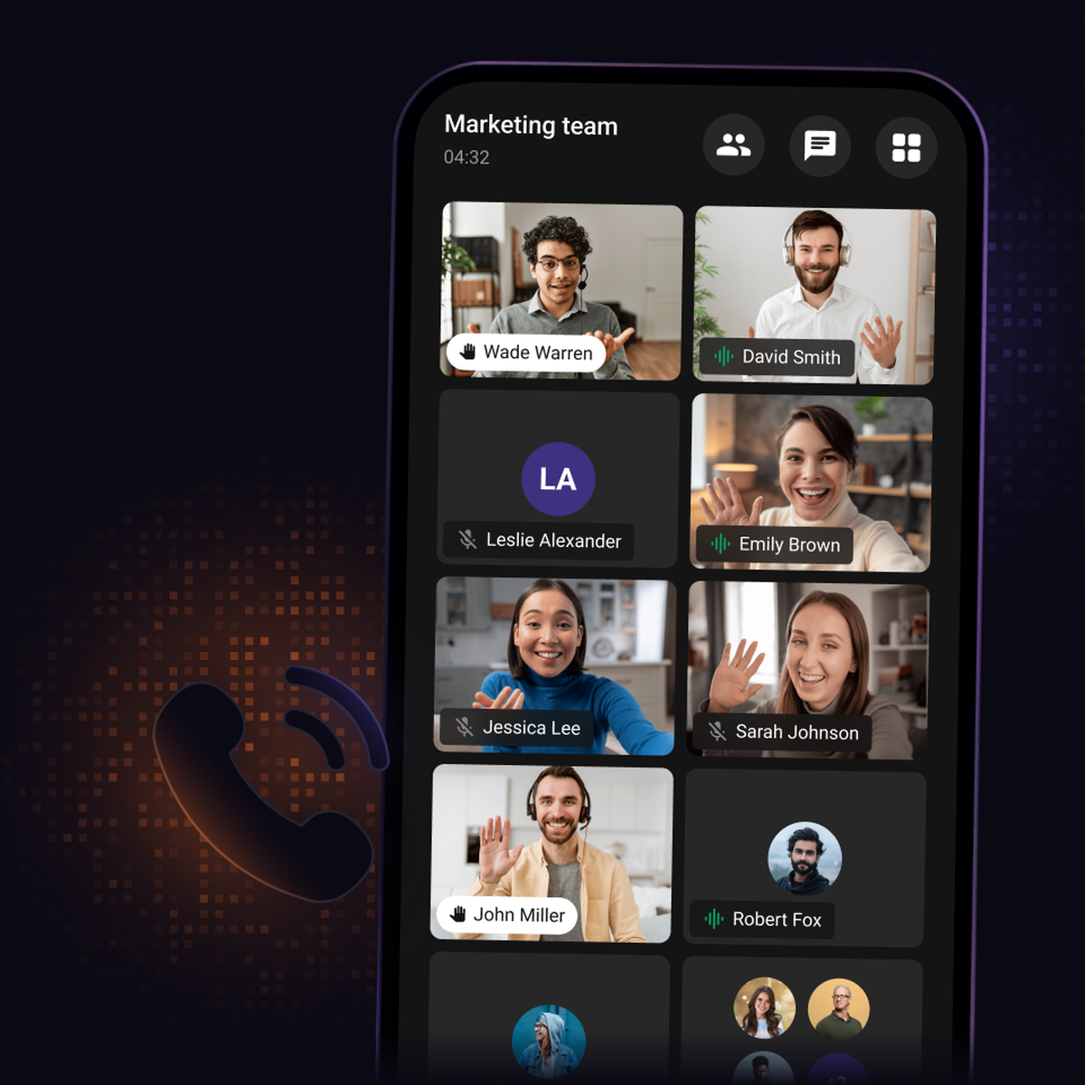 Calling solutions for multi tenant SaaS applications