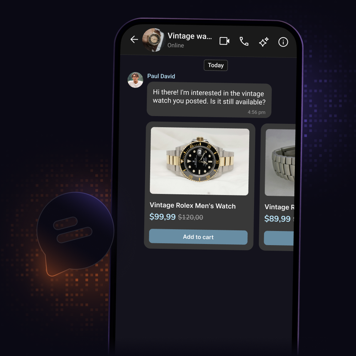 Marketplace chat and messaging