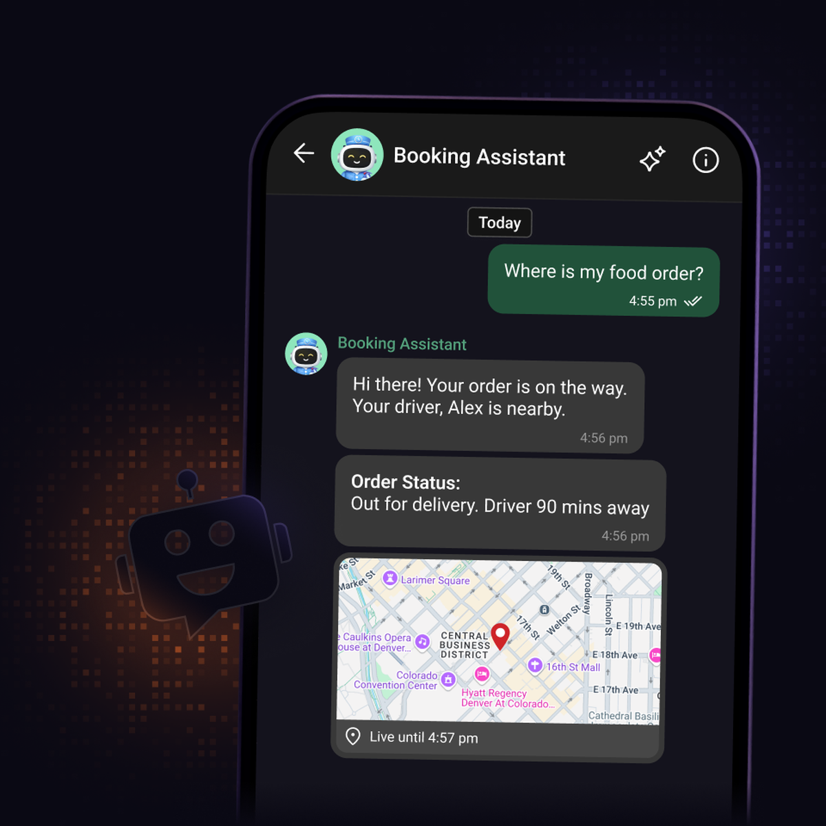 AI agents for on demand services