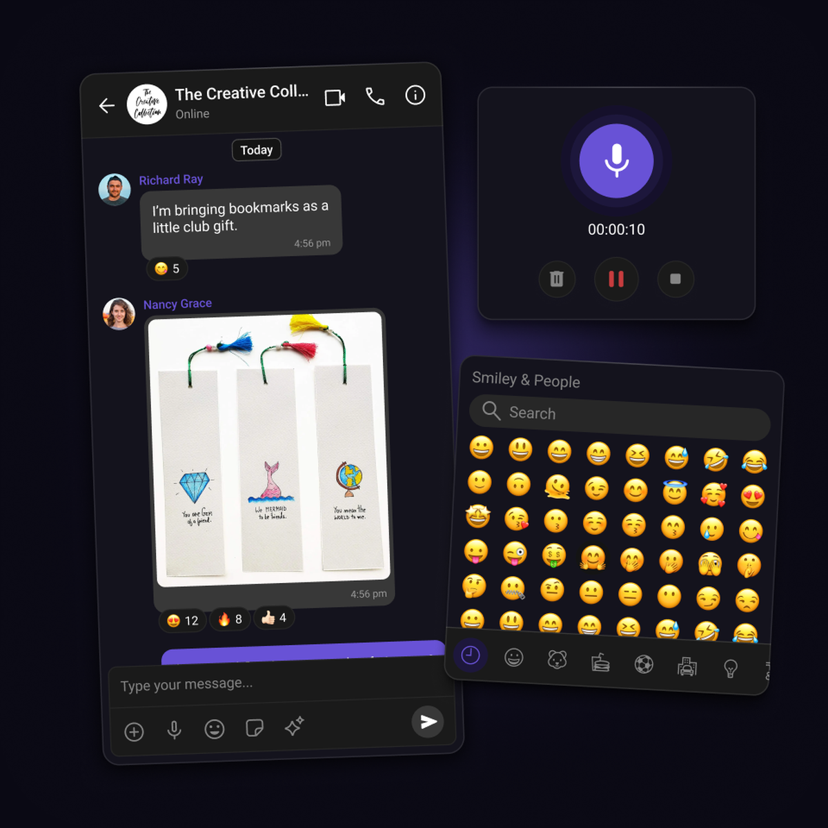 CometChat UI Kit components assembled to build in-app chat