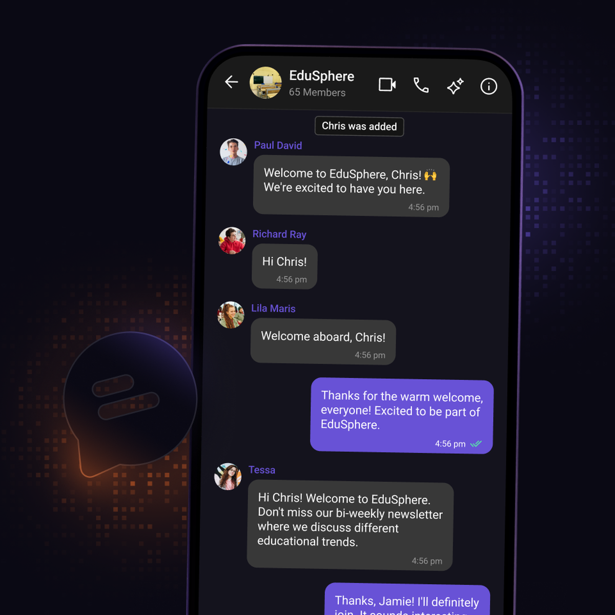 Chat and messaging for online education platforms