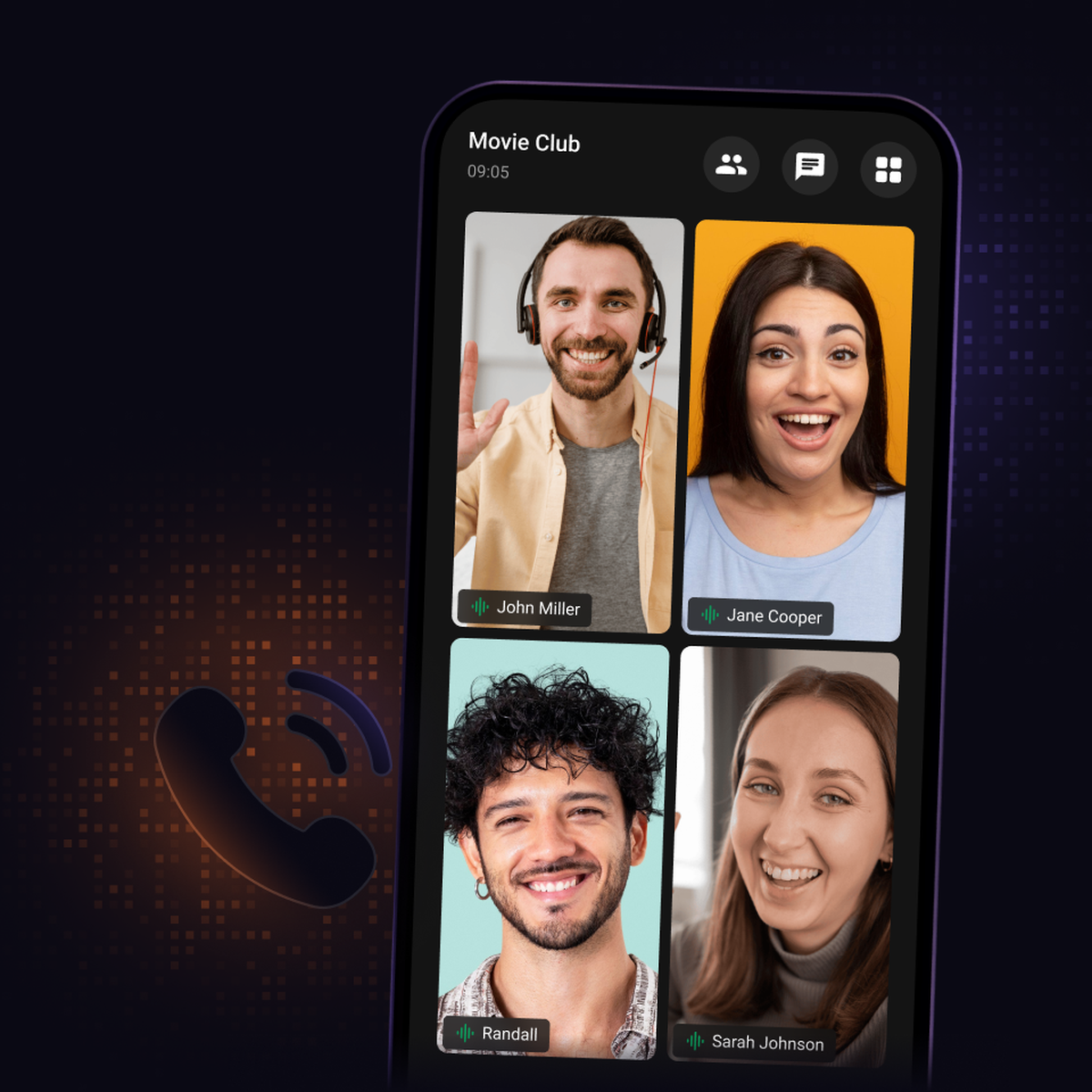 Voice and video calling for communities