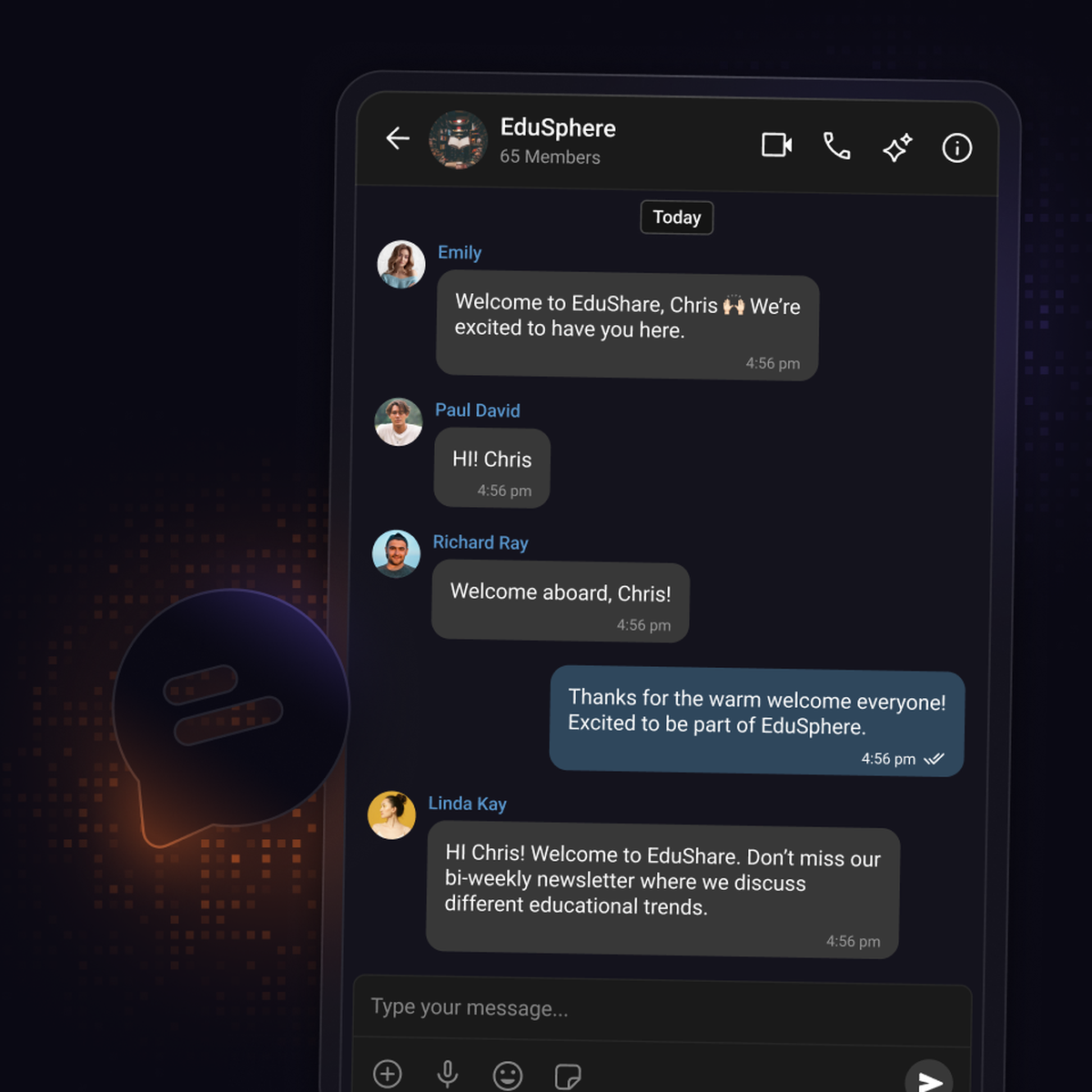 Chat and messaging for Multi tenant SaaS applications