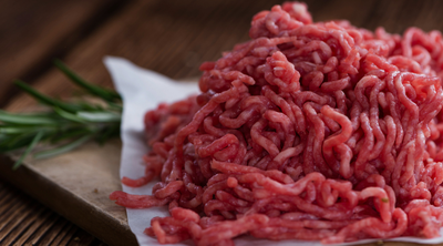 Hackfleisch – fein zerkleinertes Fleisch im Close-up