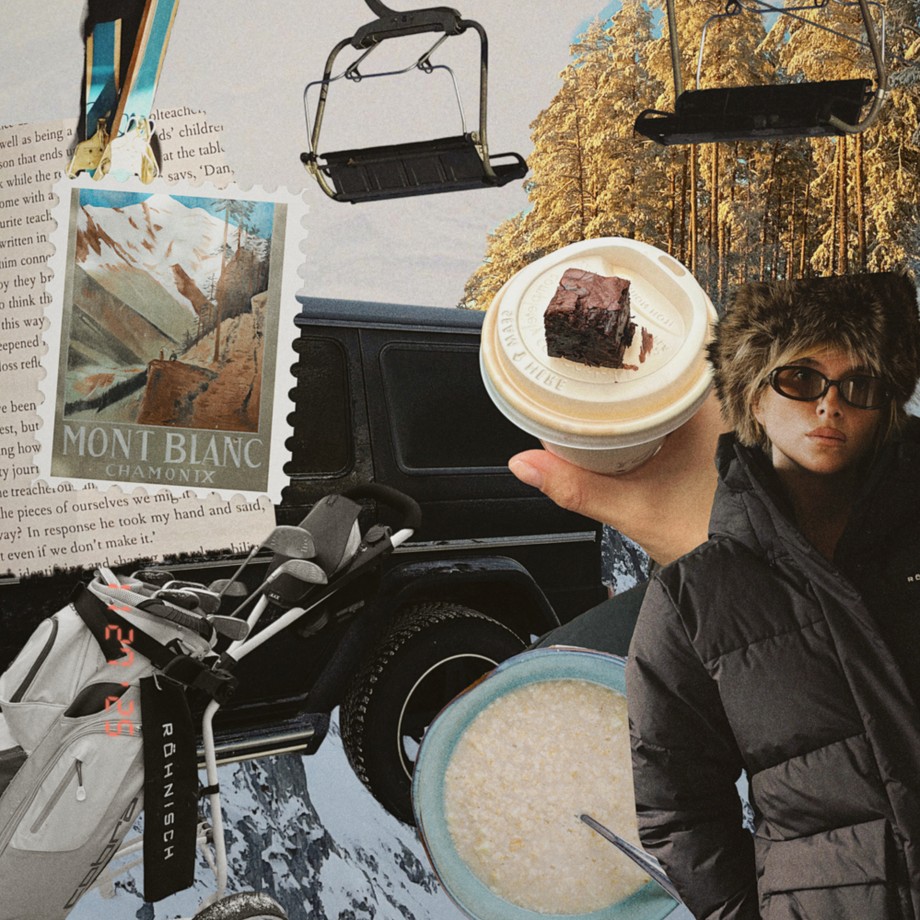 Collage with different holiday things