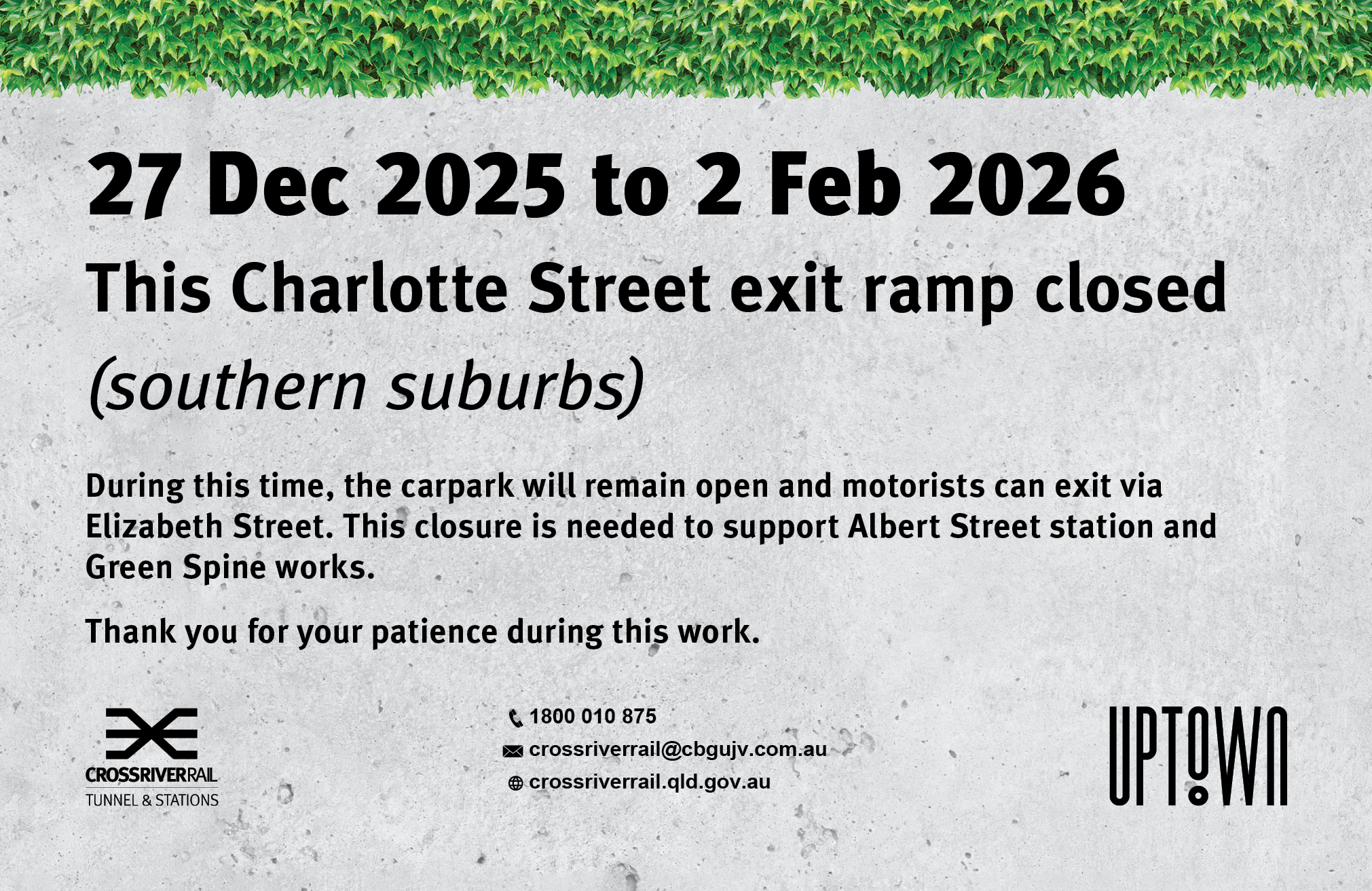 Cross River Rail Works