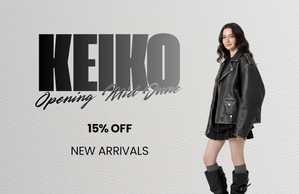 15% off new arrivals at Keiko
