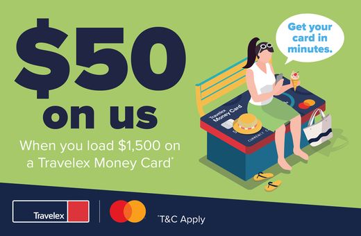Travelex: Save $50 