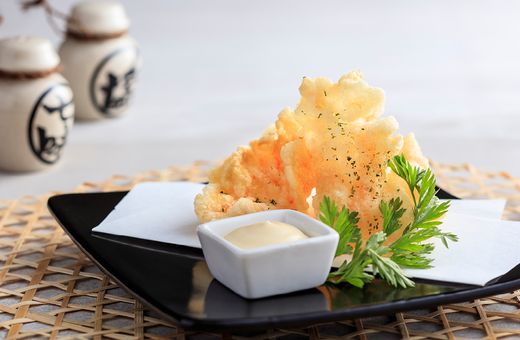 Prawn Nori Cracker with Yuzu Mayonnaise