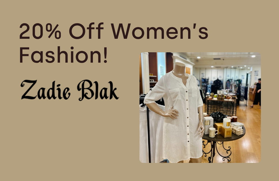20% Off Women's Fashion at Zadie Blak