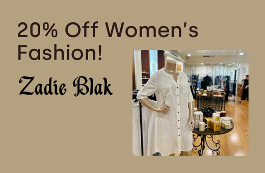 20% Off Women's Fashion at Zadie Blak