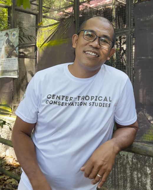 A person in a white shirt, Centre for Tropical Conservation Studies