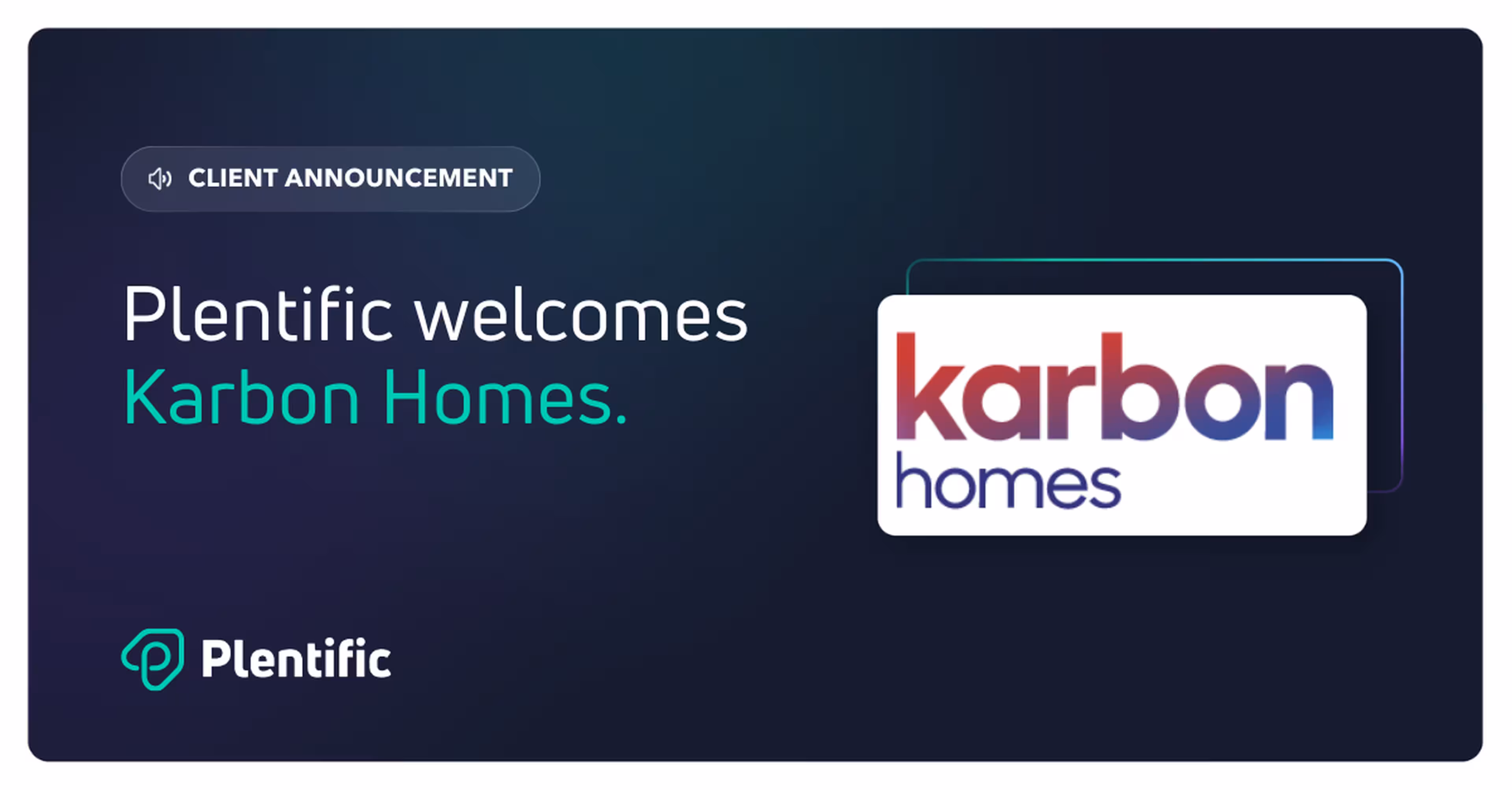 karbon homes has selected plentific