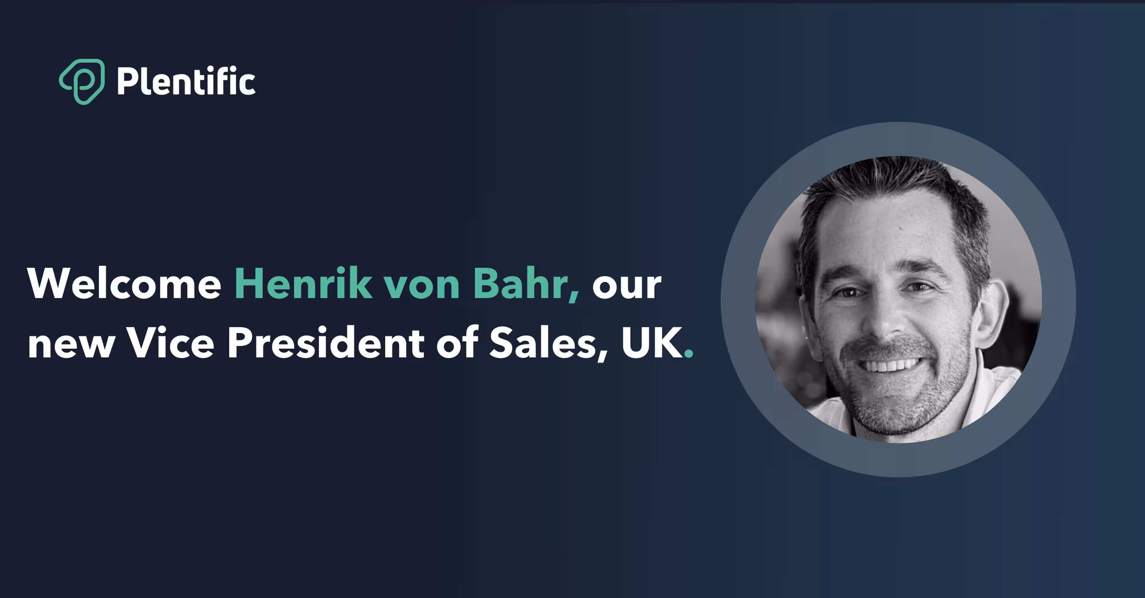 Henrik von Bahr joins Plentific as Vice President of Sales, UK