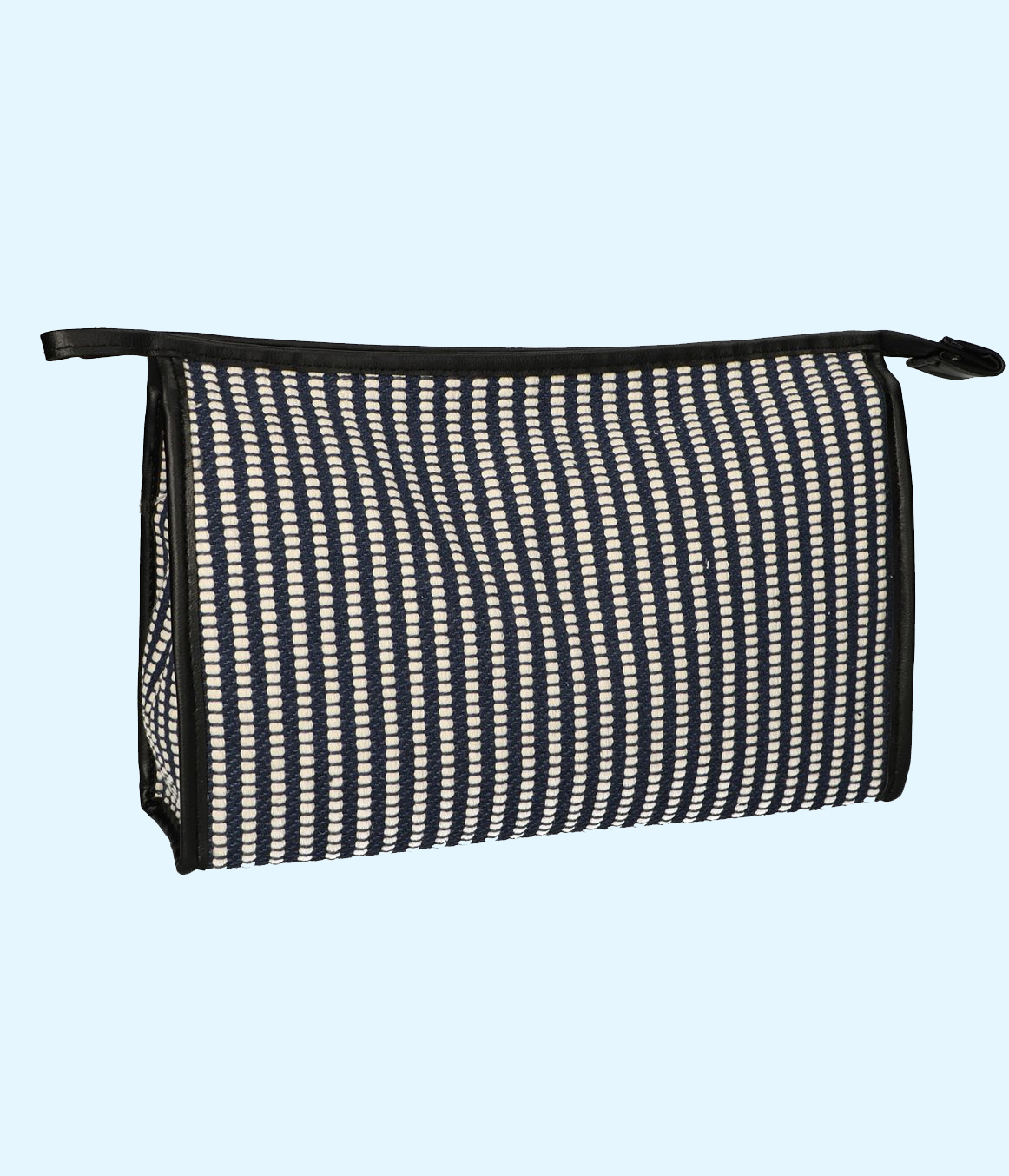 Toilettas Stripe Blauw Creme 30x20cm